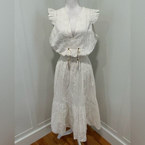 Bell by Alicia Bell Eyelet Midi Dress - Picture 1 of 10